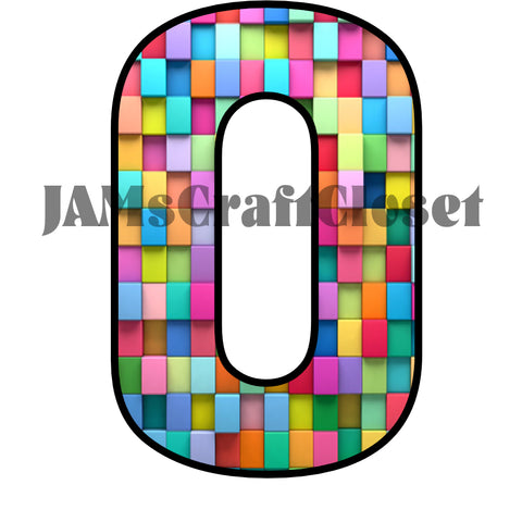 NUMBER SETS Digital Graphic Design Typography Clipart SVG-PNG Sublimation PATCHWORK 2 Design Download Crafters Delight - JAMsCraftCloset