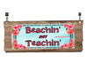 License Plate Digital Graphic Design Download BEACHIN NOT TEACHIN 4 SVG-PNG-JPEG Sublimation Crafters Delight - JAMsCraftCloset