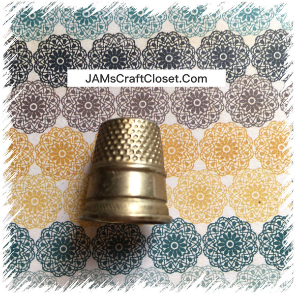 Thimble #10 Vintage Silver Plain Thimble JAMsCraftCloset