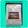 Vintage DIY Painting Packet #15 House and Barn Along the River JAMsCraftCloset