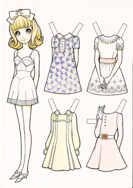 FREE Coloring Pages Paper Doll Patterns Style 17