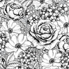 FREE Coloring Pages Flowers Style 2