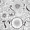 FREE Coloring Pages Flowers Style 3