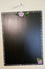 Chalkboard Cottage Chic Hand Painted Lavender With Lavender Ribbon and Flowers Accents - JAMsCraftCloset