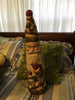 Vintage Plastic Cone Santa Carrying Christmas Bulbs 24 Inches Tall Holiday Christmas Decor Gift Idea JAMsCraftCloset