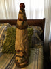 Vintage Plastic Cone Santa Carrying Christmas Bulbs 24 Inches Tall Holiday Christmas Decor Gift Idea JAMsCraftCloset