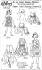 FREE Coloring Pages Paper Doll Patterns Style 20