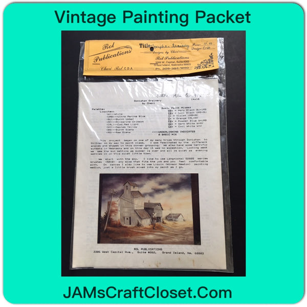 Vintage DIY Painting Packet #24 Doniphan Grainery JAMsCraftcloset