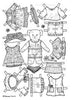 FREE Coloring Pages Paper Doll Patterns Style 24