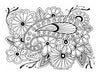 FREE Coloring Pages Flowers Style 1