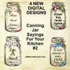 Digital Graphic Design Canning Jar SVG-PNG-JPEG Download Positive Saying Kitchen Decor HOME SWEET KITCHEN Crafters Delight - DIGITAL GRAPHICS - JAMsCraftCloset