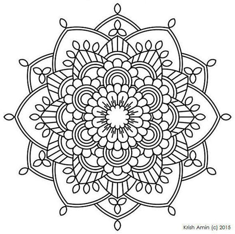 FREE Coloring Pages Celestial Mandala Style 3