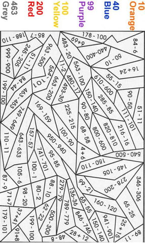 FREE Coloring Pages Math Style 6
