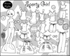 FREE Coloring Pages Paper Doll Patterns Style 2