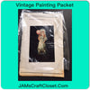 Vintage DIY Painting Packet #9 Girl with Bonnet and Balloon JAMsCraftCloset