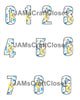 NUMBER SETS Digital Graphic Design Typography Clipart SVG-PNG Sublimation BABY BOY MOON Kids Children Design Download Crafters Delight - JAMsCraftCloset