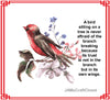 A BIRD SITTING ON A TREE - DIGITAL GRAPHICS  My digital SVG, PNG and JPEG Graphic downloads for the creative crafter are graphic files for those that use the Sublimation or Waterslide techniques - JAMsCraftCloset