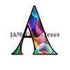 ALPHABET SET Digital Graphic Design Typography Clipart SVG-PNG Sublimation GROOVY SWIRLS Design Download Crafters Delight - JAMsCraftCloset