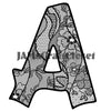 ALPHABET SET Digital Graphic Design Typography Clipart SVG-PNG Sublimation BLACK LACE Design Download Crafters Delight - JAMsCraftCloset