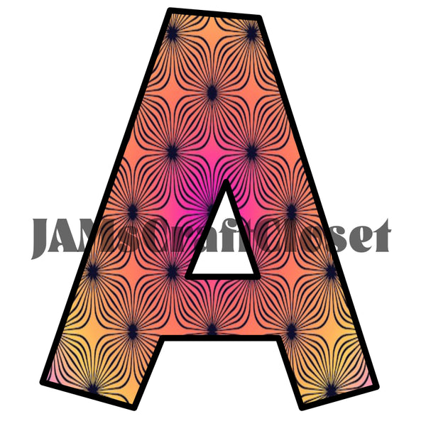 ALPHABET SET Digital Graphic Design Typography Clipart SVG-PNG Sublimation OPTICAL ILLUSION Design Download Crafters Delight - JAMsCraftCloset