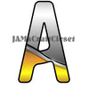 ALPHABET SET Digital Graphic Design Typography Clipart SVG-PNG Sublimation SILVER GOLD METALIC Industrial Design Download Crafters Delight - JAMsCraftCloset