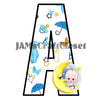 ALPHABET SET Digital Graphic Design Typography Clipart SVG-PNG Sublimation BABY BOY MOON Kids Children Design Download Crafters Delight - JAMsCraftCloset