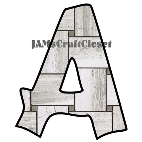 ALPHABET SET Digital Graphic Design Typography Clipart SVG-PNG Sublimation BAMBOO Design Download Crafters Delight - JAMsCraftCloset