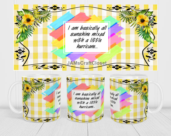 MUG Full Wrap Digital Graphic Design Download ALL SUNSHINE SVG-PNG-JPEG Sublimation Crafters Delight - JAMsCraftCloset