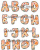 ALPHABET SET Digital Graphic Design Typography Clipart SVG-PNG Sublimation GROOVY FLORAL PATTERN Design Download Crafters Delight - JAMsCraftCloset