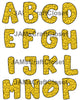 ALPHABET SET Digital Graphic Design Typography Clipart SVG-PNG Sublimation SMILEY FACE Design Download Crafters Delight - JAMsCraftCloset