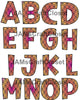 ALPHABET SET Digital Graphic Design Typography Clipart SVG-PNG Sublimation OPTICAL ILLUSION Design Download Crafters Delight - JAMsCraftCloset