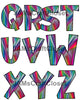 ALPHABET SET Digital Graphic Design Typography Clipart SVG-PNG Sublimation PSYCHEDELIC 5 Design Download Crafters Delight - JAMsCraftCloset