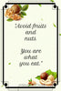 AVOID FRUITS AND NUTS - DIGITAL GRAPHICS  This file contains 4 graphics...  My digital PNG and JPEG Graphic downloads for the creative crafter are graphic files for those that use the Sublimation or Waterslide techniques - JAMsCraftCloset