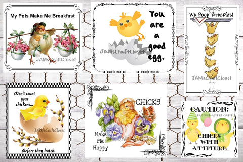 BUNDLE CHICKENS Graphic Design Downloads SVG PNG JPEG Files Sublimation Design Crafters Delight Farm Decor Kitchen Decor - JAMsCraftCloset