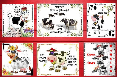 BUNDLE COWS 2 Graphic Design Downloads SVG PNG JPEG Files Sublimation Design Crafters Delight Country Decor Cow Lovers - JAMsCraftCloset