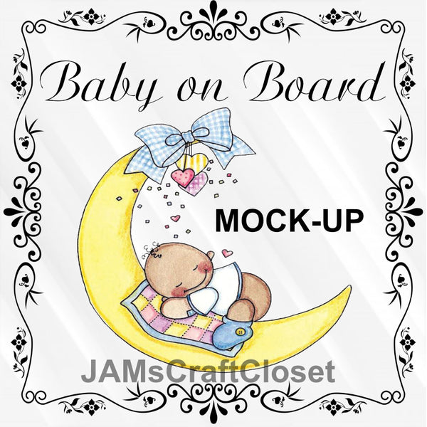 DECAL Baby on Board 2 Car Truck Window Decal Child Safety Vinyl Decal - JAMsCraftCloset