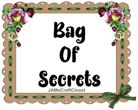 TOTE BAG Digital Graphic Sublimation Design SVG-PNG-JPEG Download BAG OF SECRETS Crafters Delight - JAMsCraftCloset