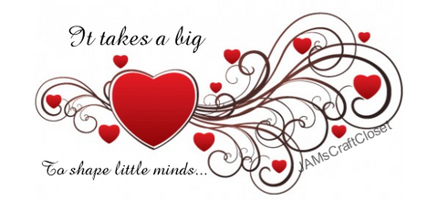 BIG HEART LITTLE MINDS Digital Graphic PNG-JPEG Download Crafters Delight {{ JAMsCraftCloset }}