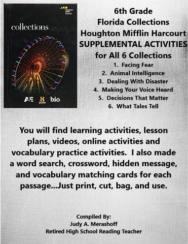 Florida Collections 6th Grade from HMH Houghton Mifflin Harcourt 6th Grade Textbook {{ JAMsCraftCloset }}