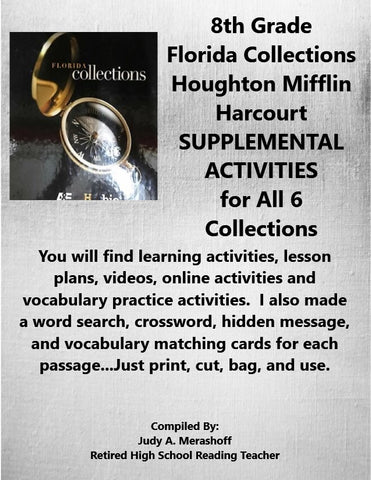 Florida Collections 8th Grade from HMH Houghton Mifflin Harcourt 8th Grade Textbook {{ JAMsCraftCloset }}