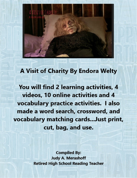 A Visit of Charity by Endora Welty Teacher Supplemental Resources JAMsCraftCloset