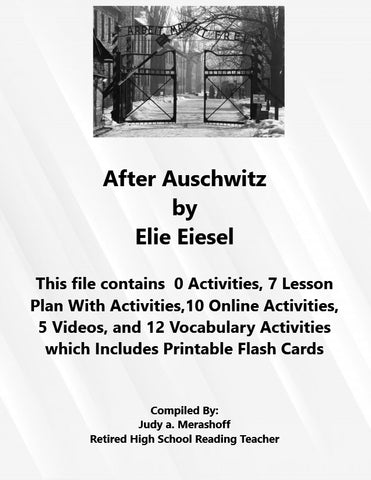 Florida Collection 8th Grade Collection 5 After Auschwitz by Elie Wiesel Supplemental Activities JAMsCraftCloset