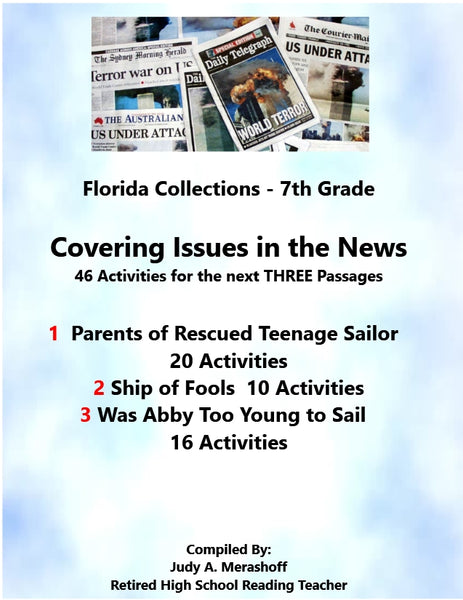 Florida Collection 7th Grade Collection 1 Covering Issues in the News Supplemental Activities JAMsCraftCloset
