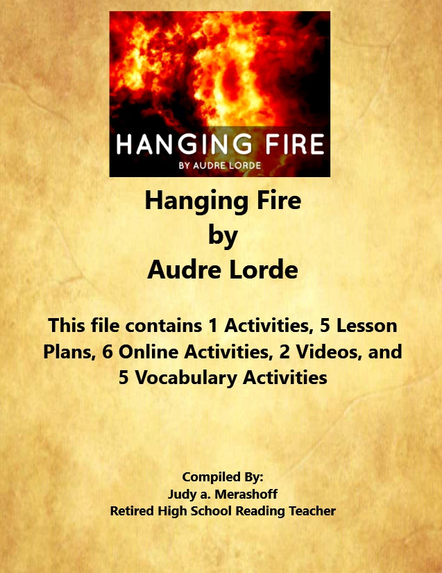 Florida Collection 8th Grade Collection 4 Hanging Fire by Audre Lorde