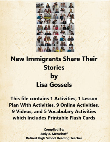 Florida Collections 8th Grade Collection 1 New Immigrants Share Their Stories Extra Activities {{ JAMsCraftCloset }}