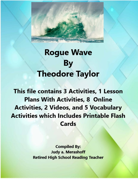 Florida Collection 7th Grade Collection 1 Rogue Wave by Theodore Taylor Supplemental Activities JAMsCraftCloset