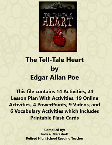 Florida Collection 8th Grade Collection 2 The Tell Tale Heart by Edgar Allan Poe Extra Activities {{ JAMsCraftCloset }}