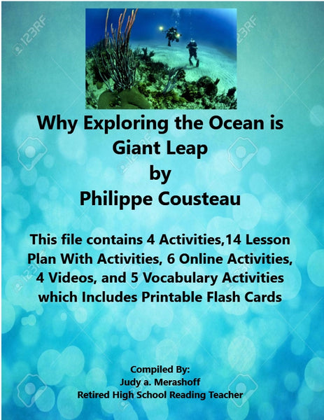 Why Exploring the Ocean is Giant Leap 7th Grade Florida Collection 4 Supplemental Activities JAMsCraftCloset