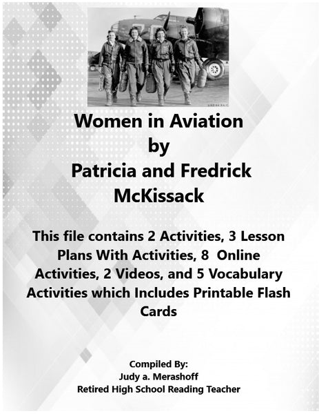 Florida Collection 7th Grade Collection 1 Women in Aviation by Patricia and Fredrick McKissack Supplemental Activities JAMsCraftCloset