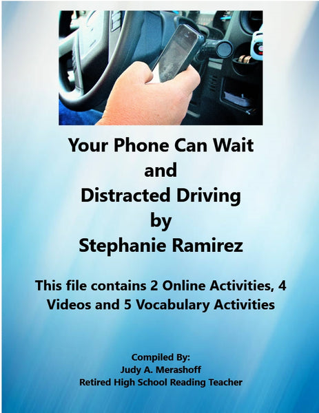 Florida Collection 8th Grade Collection 4 Your Phone Can Wait and Distracted Driving by Ramirez Supplemental Activities JAMsCraftCloset